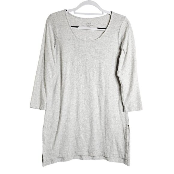 J. Jill Tops - J JILL PureJill High Low Tunic Top LIGHT GRAY size S Tall 3/4 Sleeve Casual Chic